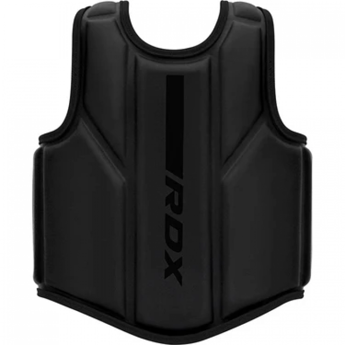 Щит за тяло - RDX Chest Guard F6 Matte Black CGR-F6MB